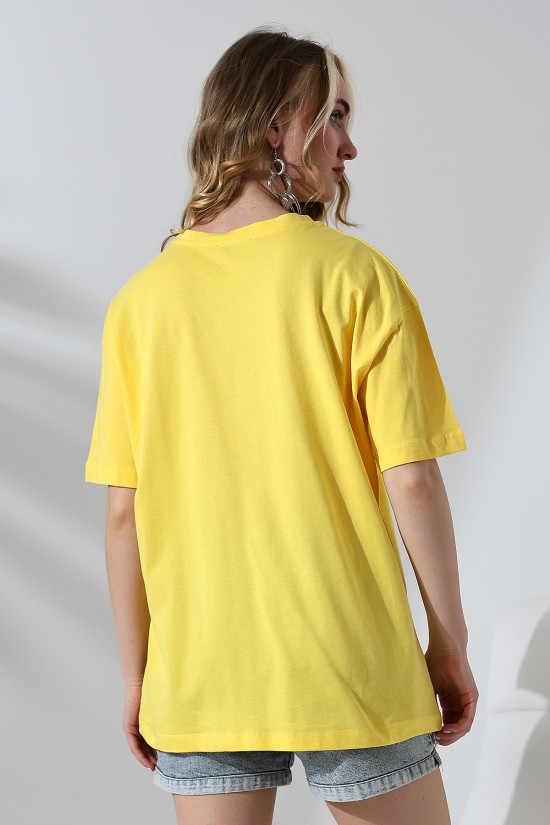 21752 KADIN OVERSİZE KOMPAKT PAMUKLU KISA KOL BİSİKLET TSHIRT 21752 KADIN OVERSİZE KOMPAKT PAMUKLU KISA KOL BİSİKLET TSHIRT