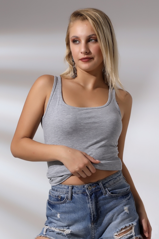 19055 KADIN KARYOKALI TUNİK ATLET 