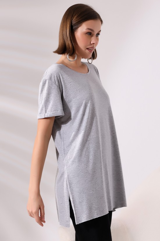 19598 BAYAN KISA KOL KATLAMA. YANL YARI DİKİŞSİZ VE YIRTM.VSK BİSİKLET YAKA TUNİK TSHIRT 19598 BAYAN KISA KOL KATLAMA. YANL YARI DİKİŞSİZ VE YIRTM.VSK BİSİKLET YAKA TUNİK TSHIRT