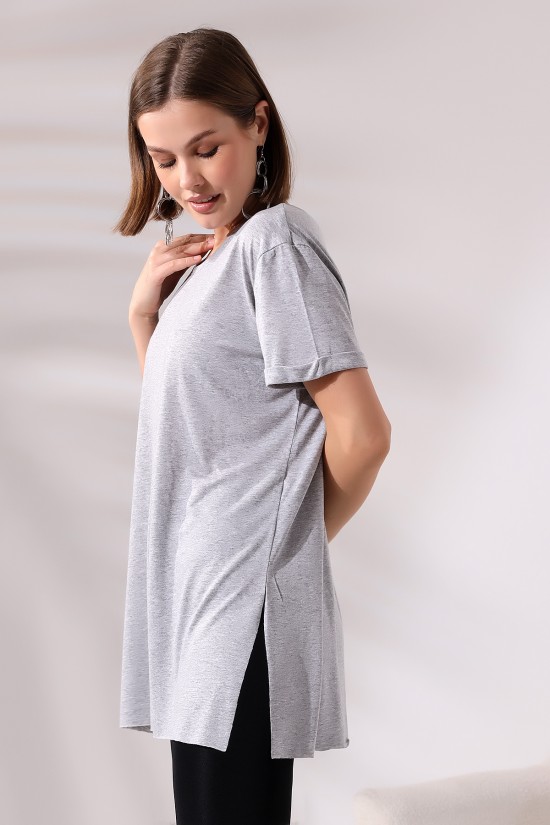 19598 BAYAN KISA KOL KATLAMA. YANL YARI DİKİŞSİZ VE YIRTM.VSK BİSİKLET YAKA TUNİK TSHIRT 19598 BAYAN KISA KOL KATLAMA. YANL YARI DİKİŞSİZ VE YIRTM.VSK BİSİKLET YAKA TUNİK TSHIRT