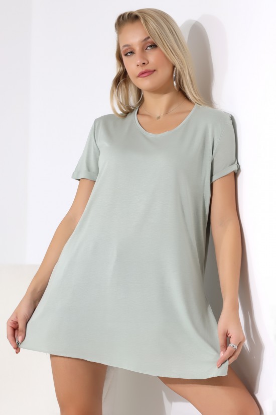 19598 BAYAN KISA KOL KATLAMA. YANL YARI DİKİŞSİZ VE YIRTM.VSK BİSİKLET YAKA TUNİK TSHIRT 19598 BAYAN KISA KOL KATLAMA. YANL YARI DİKİŞSİZ VE YIRTM.VSK BİSİKLET YAKA TUNİK TSHIRT