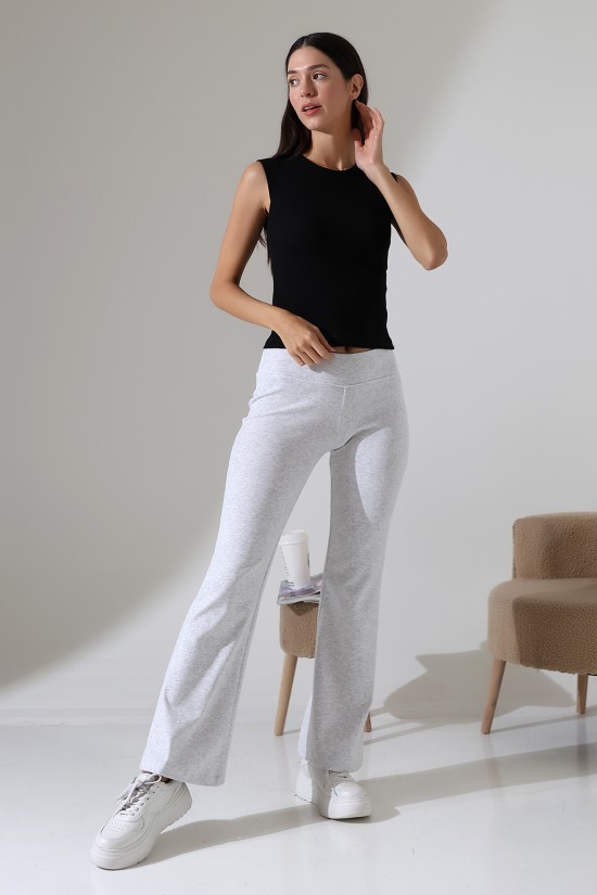 21943 KADIN FULL LYC RİB PAÇASI GENİŞ PANTOLON 21943 KADIN FULL LYC RİB PAÇASI GENİŞ PANTOLON