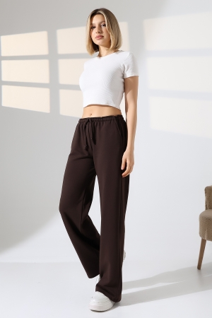 22182 KADIN DİAGONEL ŞARDONSUZ 3 İP PENYE KOMPAKT İNCE KEMERLASTİKLİ PALAZZO PAÇASI AÇIK EŞOFMAN PANTOLON 22182 KADIN DİAGONEL ŞARDONSUZ 3 İP PENYE KOMPAKT İNCE KEMERLASTİKLİ PALAZZO PAÇASI AÇIK EŞOFMAN PANTOLON