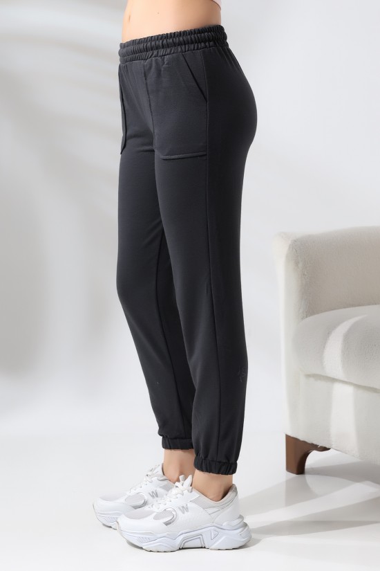 21362 BAYAN KASAP CEPLİ PAÇASI LAST EŞOFMAN PANTOLON 