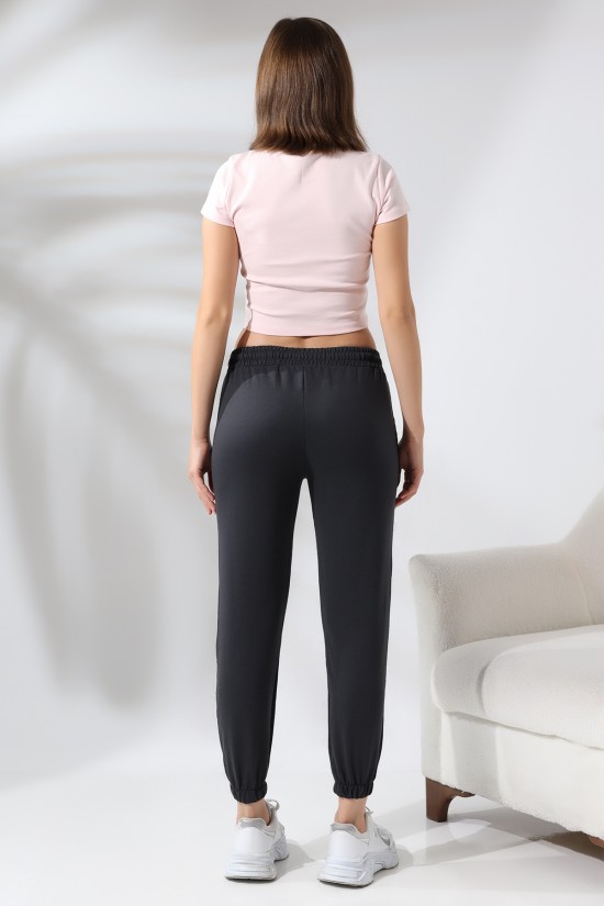 21362 BAYAN KASAP CEPLİ PAÇASI LAST EŞOFMAN PANTOLON 