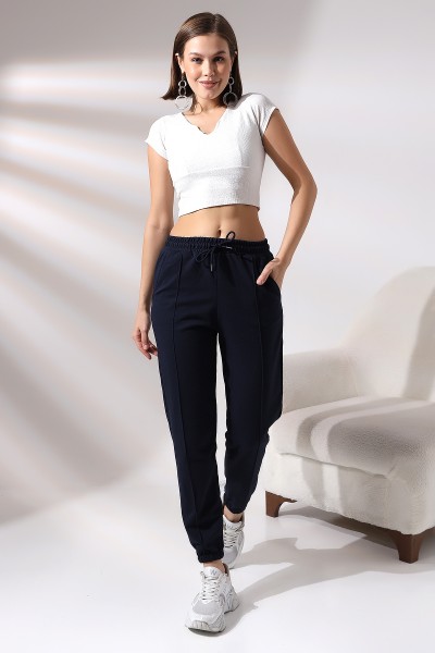 21304 KADIN CEPLİ ÖNÜ ÇIMALI PAÇASI LAST.GENİŞ 2 İP PANTOLON 21304 KADIN CEPLİ ÖNÜ ÇIMALI PAÇASI LAST.GENİŞ 2 İP PANTOLON