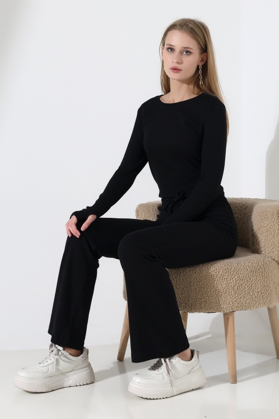 22133 KADIN PARMAK GEÇMELİ UZUN KOL TSHIRT VE ALT PANTOLON FULL LYC RİBANA TAKIM 22133 KADIN PARMAK GEÇMELİ UZUN KOL TSHIRT VE ALT PANTOLON FULL LYC RİBANA TAKIM