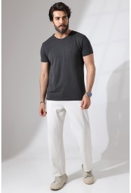19953 ERKEK REGULAR FİT KISA KOL V YAKA TSHIRT 19953 ERKEK REGULAR FİT KISA KOL V YAKA TSHIRT