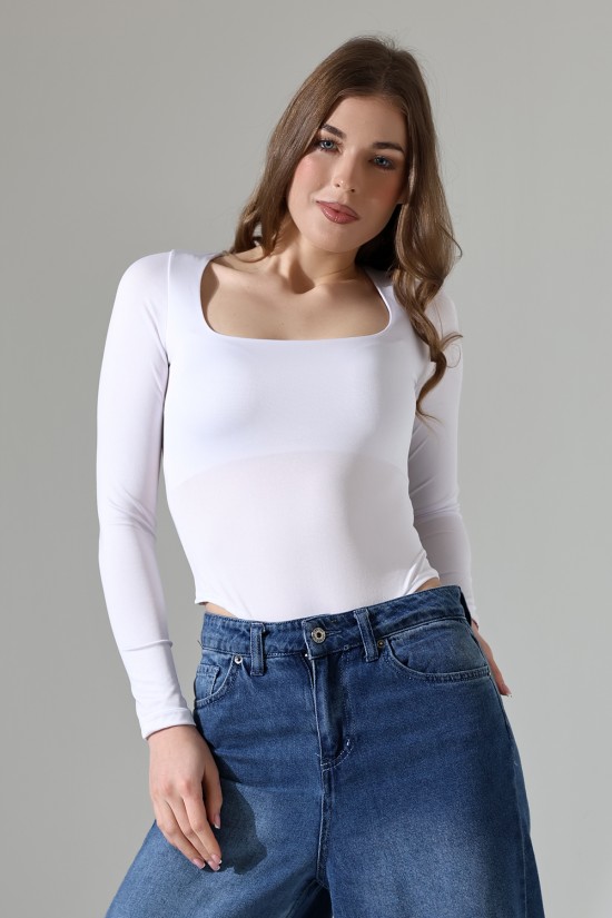 21940 KADIN FULL LYC MİKRO TULUM KARE YAKA UZUN KOL ALTI KÜLOTLU VE ÇITÇITLI TSHIRT 21940 KADIN FULL LYC MİKRO TULUM KARE YAKA UZUN KOL ALTI KÜLOTLU VE ÇITÇITLI TSHIRT