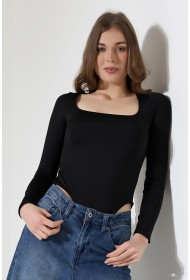 21940 KADIN FULL LYC MİKRO TULUM KARE YAKA UZUN KOL ALTI KÜLOTLU VE ÇITÇITLI TSHIRT 21940 KADIN FULL LYC MİKRO TULUM KARE YAKA UZUN KOL ALTI KÜLOTLU VE ÇITÇITLI TSHIRT