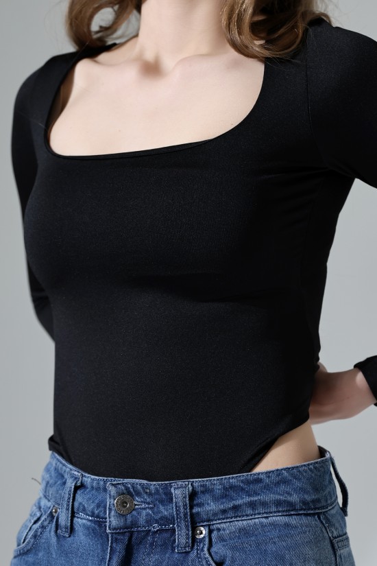 21940 KADIN FULL LYC MİKRO TULUM KARE YAKA UZUN KOL ALTI KÜLOTLU VE ÇITÇITLI TSHIRT 21940 KADIN FULL LYC MİKRO TULUM KARE YAKA UZUN KOL ALTI KÜLOTLU VE ÇITÇITLI TSHIRT