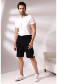 19630 ERKEK FLOTA CEPLİ YANLARI ÇİFT ŞERİTLİ ŞORT 