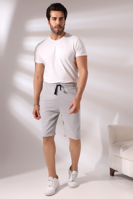 19630 ERKEK FLOTA CEPLİ YANLARI ÇİFT ŞERİTLİ ŞORT 