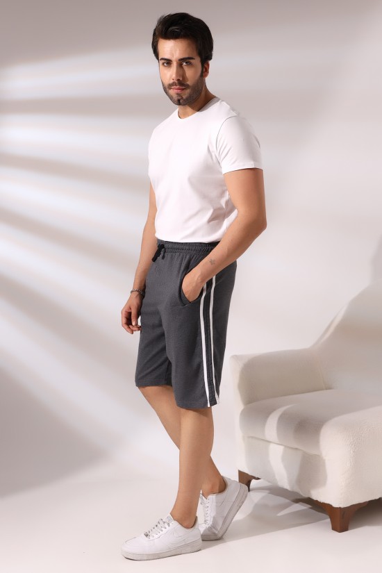 19630 ERKEK FLOTA CEPLİ YANLARI ÇİFT ŞERİTLİ ŞORT 