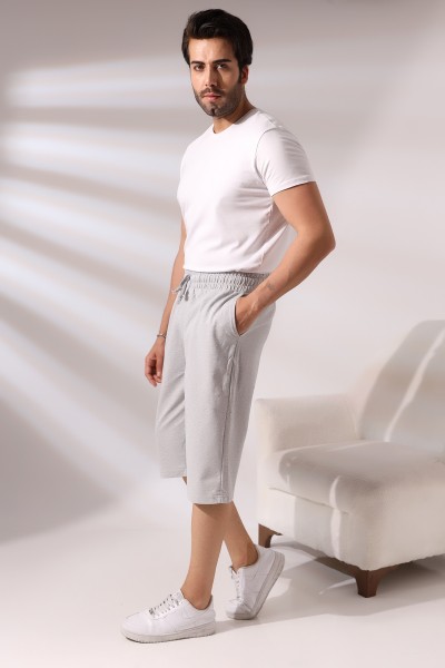 20655  ERKEK 2İP CEPLİ KAPRİ ŞORT PANTOLON 