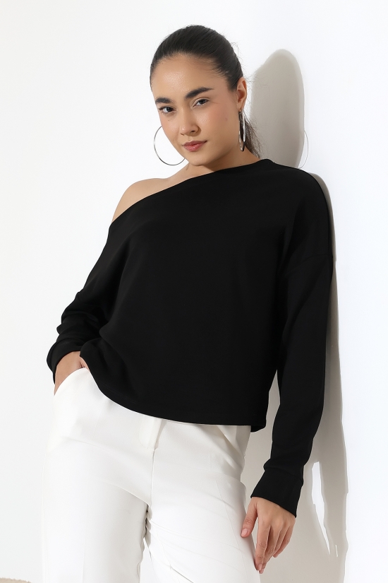 22185 KADIN KAYIK YAKA OMUZ DÜŞÜMLÜ DOUBLEFACE YUMUŞAK DOKULU UZUN KOL SWET-BLUZ 22185 KADIN KAYIK YAKA OMUZ DÜŞÜMLÜ DOUBLEFACE YUMUŞAK DOKULU UZUN KOL SWET-BLUZ