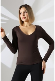 22132 KADIN TULUM V YAKA FULL LYC VORTVİSK UZUN KOL BLUZ 22132 KADIN TULUM V YAKA FULL LYC VORTVİSK UZUN KOL BLUZ