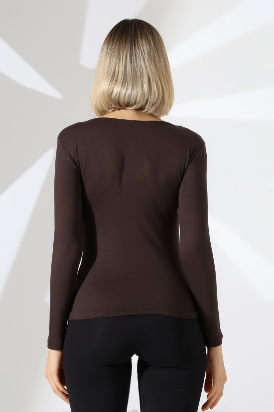 22132 KADIN TULUM V YAKA FULL LYC VORTVİSK UZUN KOL BLUZ 22132 KADIN TULUM V YAKA FULL LYC VORTVİSK UZUN KOL BLUZ