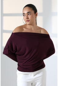 22153 KADIN OMUZ DÜŞÜMLU ASMTRK UZUN KOLU BEDENDE VE PARÇALI BLUZ 22153 KADIN OMUZ DÜŞÜMLU ASMTRK UZUN KOLU BEDENDE VE PARÇALI BLUZ