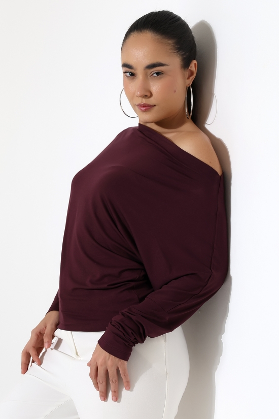 22153 KADIN OMUZ DÜŞÜMLU ASMTRK UZUN KOLU BEDENDE VE PARÇALI BLUZ 22153 KADIN OMUZ DÜŞÜMLU ASMTRK UZUN KOLU BEDENDE VE PARÇALI BLUZ