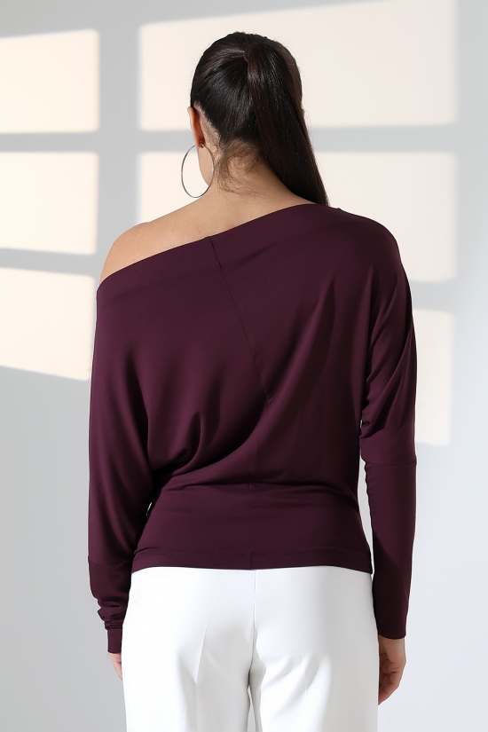 22153 KADIN OMUZ DÜŞÜMLU ASMTRK UZUN KOLU BEDENDE VE PARÇALI BLUZ 22153 KADIN OMUZ DÜŞÜMLU ASMTRK UZUN KOLU BEDENDE VE PARÇALI BLUZ