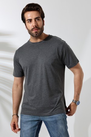 21751  ERKEK BASİC COMFOFRT FİT  KISA KOL BİSİKLET YAKA PAMUKLU TSHIRT 