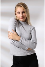 20535  KADIN YARIM BALIKÇI 2X2  UZUN KOL  LYC KAŞKORSE TSHIRT 