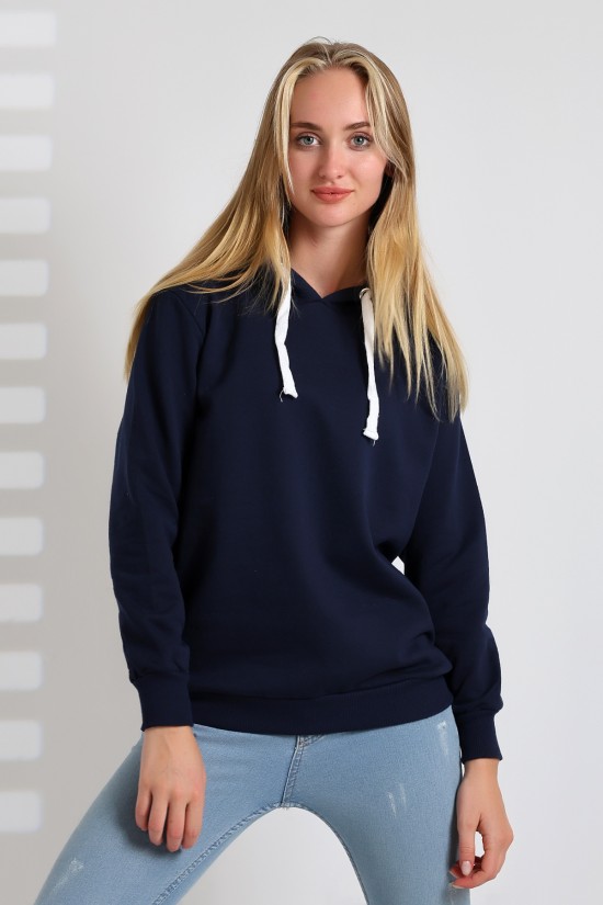 19491 BAYAN DÜZ 2İP ŞARDONLU KAPŞONLU SWETSHIRT 19491 BAYAN DÜZ 2İP ŞARDONLU KAPŞONLU SWETSHIRT