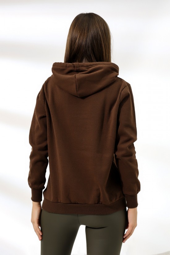 19491 BAYAN DÜZ 2İP ŞARDONLU KAPŞONLU SWETSHIRT 19491 BAYAN DÜZ 2İP ŞARDONLU KAPŞONLU SWETSHIRT