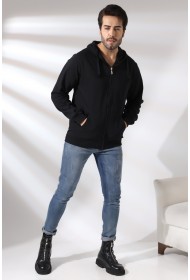 19195 ERKEK DÜZ 2İP ŞARD. KEMİK FERM. KAPŞONLU SWETSHIRT 19195 ERKEK DÜZ 2İP ŞARD. KEMİK FERM. KAPŞONLU SWETSHIRT