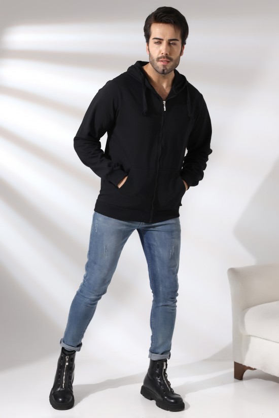 19195 ERKEK DÜZ 2İP ŞARD. KEMİK FERM. KAPŞONLU SWETSHIRT 19195 ERKEK DÜZ 2İP ŞARD. KEMİK FERM. KAPŞONLU SWETSHIRT