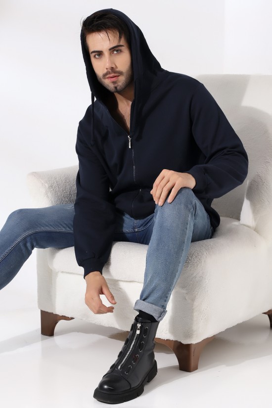 19195 ERKEK DÜZ 2İP ŞARD. KEMİK FERM. KAPŞONLU SWETSHIRT 19195 ERKEK DÜZ 2İP ŞARD. KEMİK FERM. KAPŞONLU SWETSHIRT