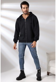 19195 ERKEK DÜZ 2İP ŞARD. KEMİK FERM. KAPŞONLU SWETSHIRT 19195 ERKEK DÜZ 2İP ŞARD. KEMİK FERM. KAPŞONLU SWETSHIRT