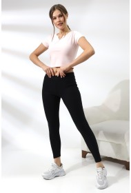 19114 KADIN LYC RİB.ŞARDONLU TAYT 19114 KADIN LYC RİB.ŞARDONLU TAYT