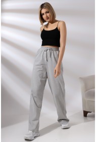 21566  KADIN CEPLİ SALAŞ GENİŞ DÖKÜMLÜ 2 İP PANTOLON 