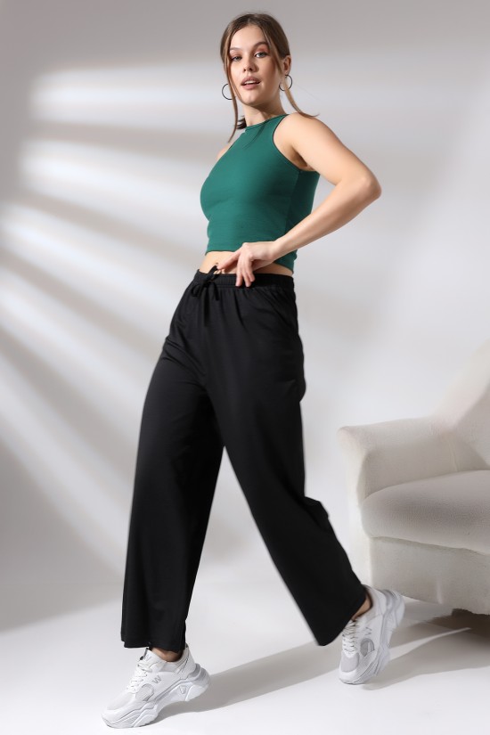 21136 KADIN BOL PAÇA ÖRME KREP PANTOLON 21136 KADIN BOL PAÇA ÖRME KREP PANTOLON