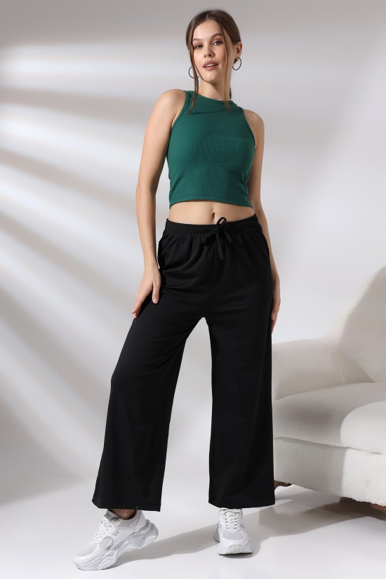 21136 KADIN BOL PAÇA ÖRME KREP PANTOLON 21136 KADIN BOL PAÇA ÖRME KREP PANTOLON