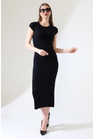 21898 KADIN FULL LYC VİSK.RİBANA KOLUBEDENDE UZUN ELBİSE  